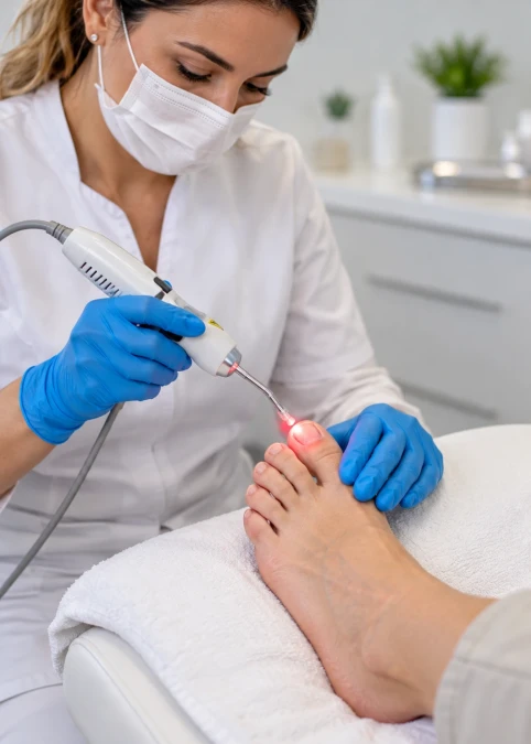 Aplicação de Laser em Tratamentos Podológicos
